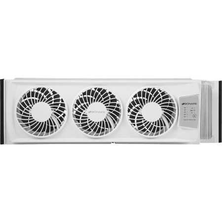 Air King 9166 Black 20" Window Fan 1/6 HP 3-Speeds With Storm Guards - View #7